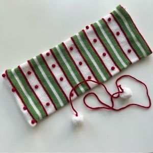 Christmas sweater wine gift bag sack with tie